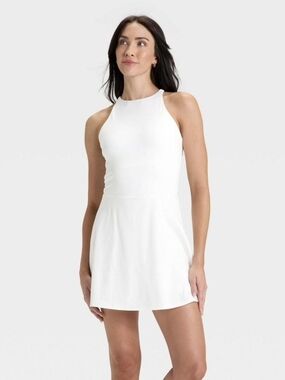 NWT All in Motion White Halter Mini Dress